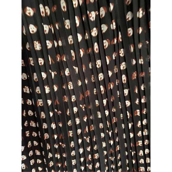 Ark & co women’s black dog, print, pleated skirt, mini dress, size small - Picture 6 of 8